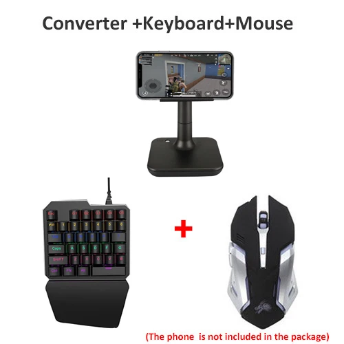 G3 Pubg геймпад контроллер для ios для Andorid Bluetooth Мобильный контроллер USB клавиатура переходник для мыши подставка Регулируемая по высоте - Цвет: G3 keyboard mouse