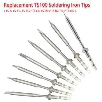 

Lead Free Electric Soldering Iron Tips Replacement Various Model Tips TS100 Soldering Iron TS-K/TS-KU/TS-BC2/TS-C4/TS-D24/TS-B2