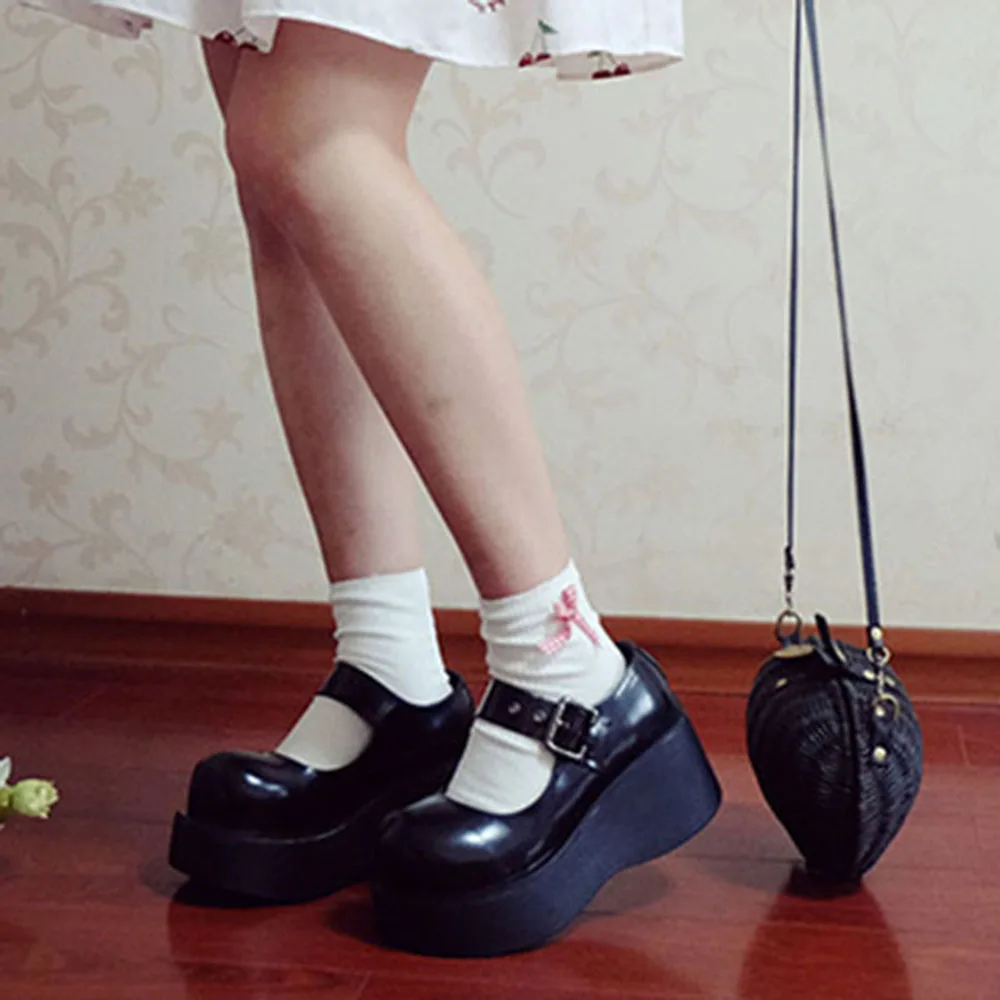 Gothic Harajuku Big Head Doll Shoes Vintage Retro Muffin Platform Pumps  Lolita Girls Black Female Girl Shoes High street leisure|Women's Pumps| -  AliExpress