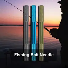 

50% Discounts Hot! Fishing Bait Needle Multicolor Rotatable Aluminum Alloy with Drill Splicing Making Needle for Fishing