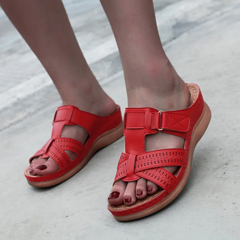 LOOZYKIT Летние женские сандалии шить сандалии женская повседневная обувь с открытым носком Модная обувь на платформе туфли на танкетке шлепанцы пляжная обувь