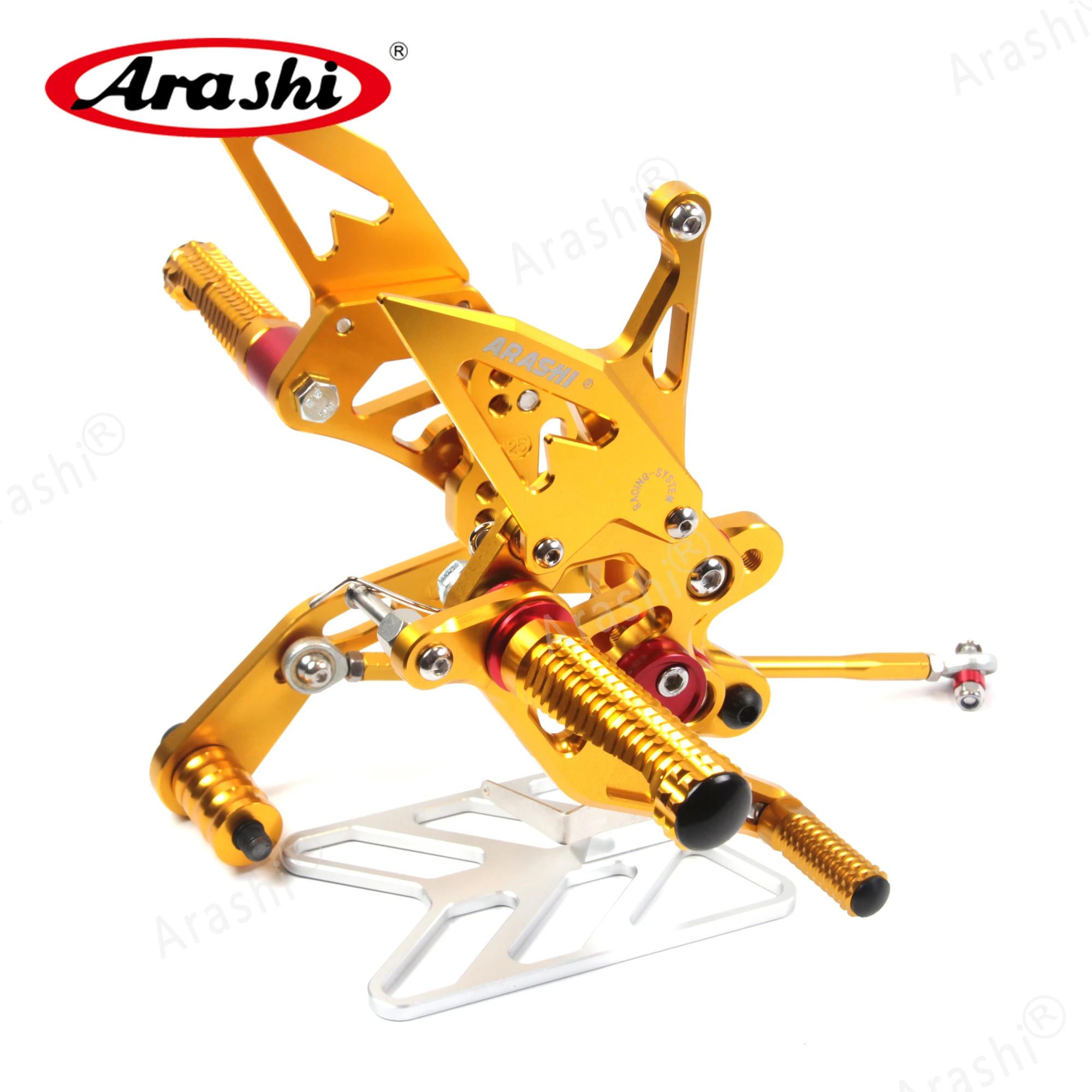 Arashi CNC Регулируемые подножки для SUZUKI GSX-R GSX R 600 750 2006-2010 мотоциклетные Задние подножки GSX600R 2007 2008 2009