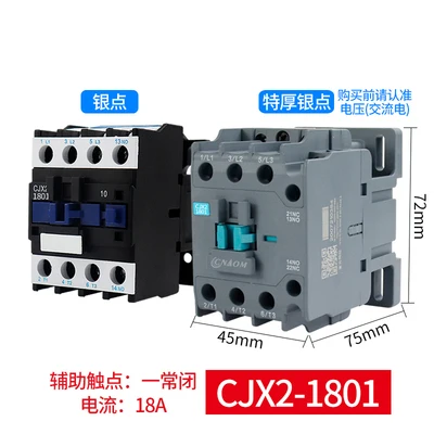 Punto de contacto plateado LC1-D CJX2-0910 CJX2-1210 CJX2-1810 CJX2-2510 Contactor de CA