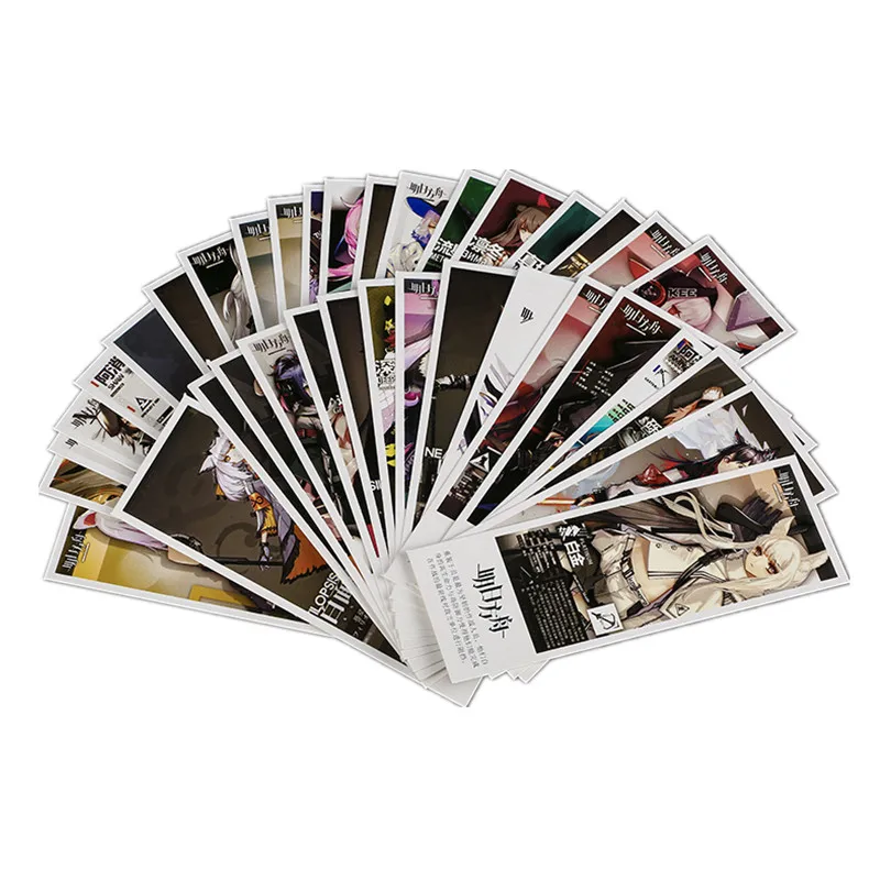 36 Pcs/Set Game Arknights Paper Bookmark Cartoon Book Holder Message Card Stationery Bookmarks