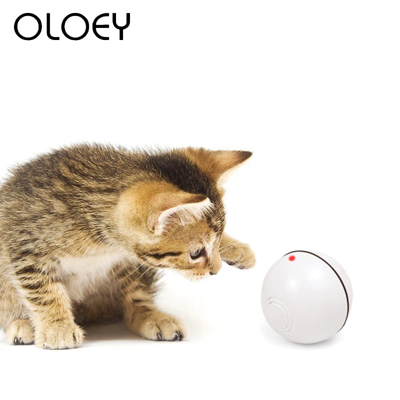 

Pet Cats Electric Rolling Toys Ball USB Rechargeable Irregular Scrolling Interactive Toy with Laser Light for Dog Cat Product