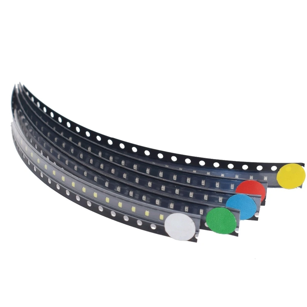 100 шт./лот 0603 SMD Led каждый 20 шт. супер яркий красный/зеленый/синий/желтый/белый