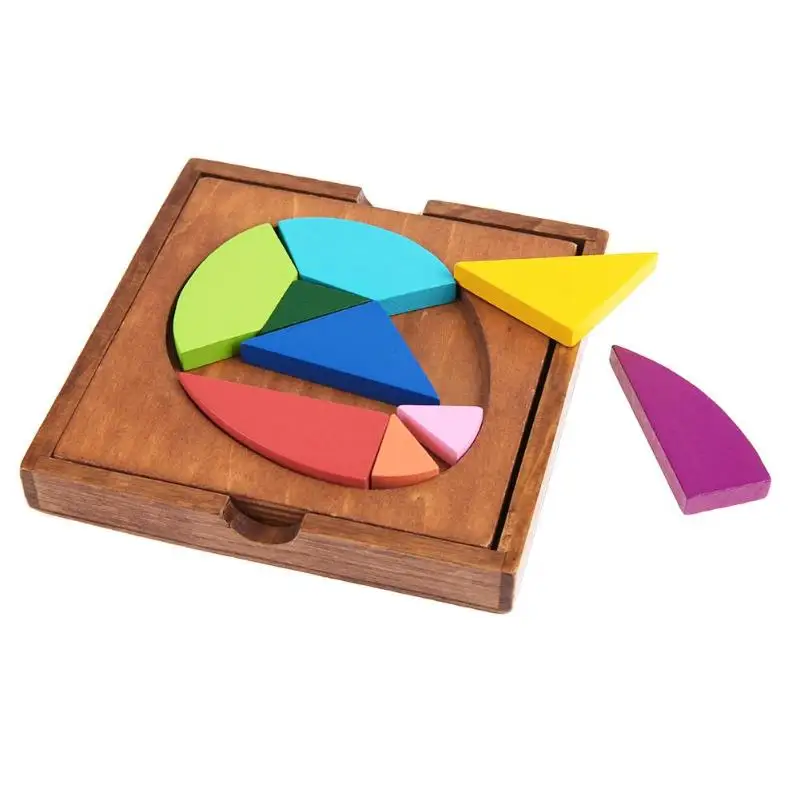 Деревянные настольные Пазлы обучающие игры Игрушки Tangram для взрослых детей