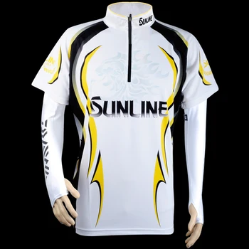 

Sunline 2019 Summer Fishing Shirt Short Sleeve Fishing Clothes Breathable Quik-Drying Anti-UV Outdoor Sports Fishing Clothing