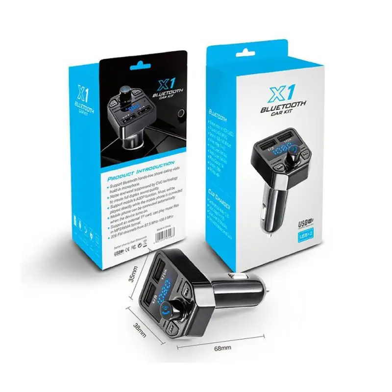 Автомобильный MP3 музыкальный плеер с Bluetooth и громкой связью автомобильный fm