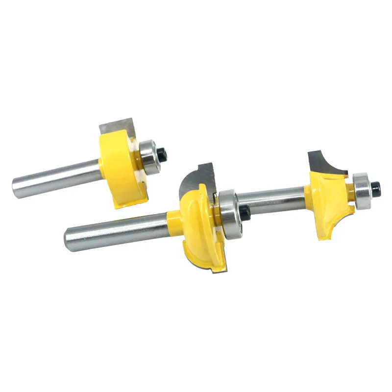 3pcs 8mm Shank Router Bits Set Beading Bit Round Over Bead Frame Door T V Shape Milling Cutter For Wood Power Tools 02125