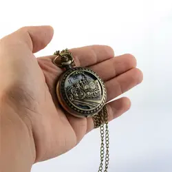 Очаровательные резные поезд стимпанк карманные часы Openable полые Кварцевые наручные часы в классическом стиле ожерелье унисекс кулон цепь