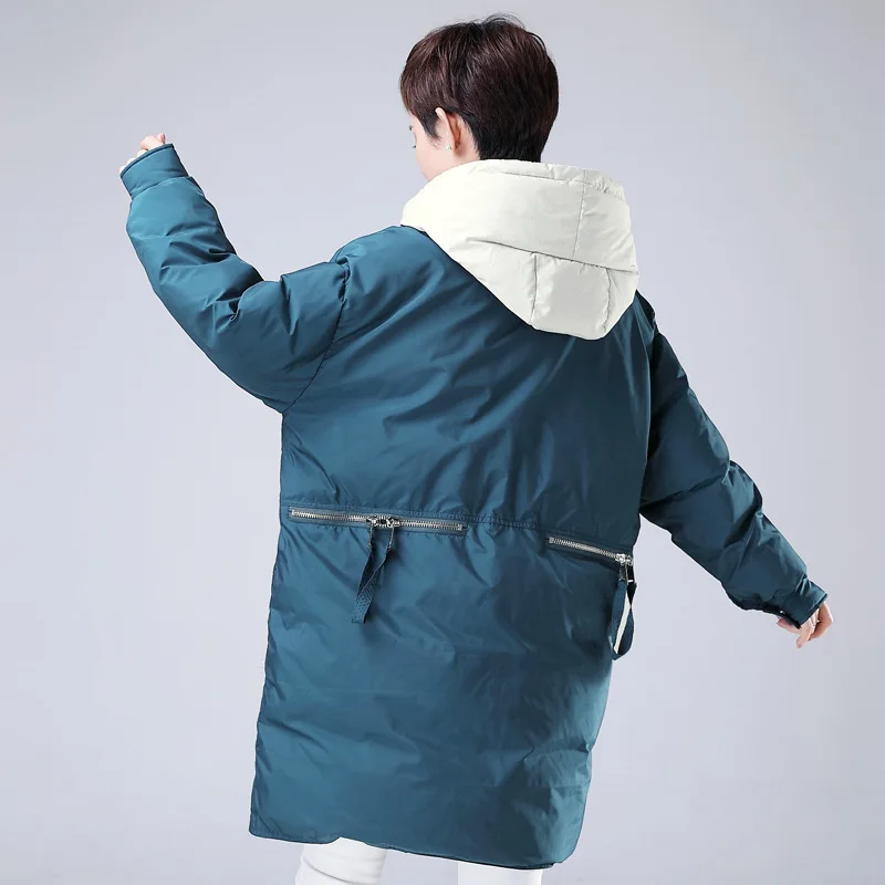

Cotton-padded Clothes Women's Mid-length Korean-style 2019 New Style Winter Versatile Loose Cotton Coat Casual Large Size Padded