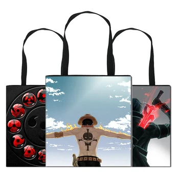 

Anime Character Women'S Tote Bag Large Beach Handbags Reusable Shopping Bags Eco Foldable Ladies Designer Shopper Bag Printed M6