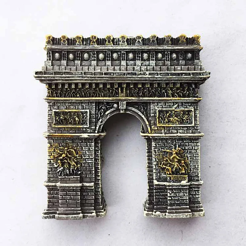 Италия ориентир Arc De Triomphe трехмерное ремесло смолы магнитная наклейка на холодильник наклейка для современного домашнего декора