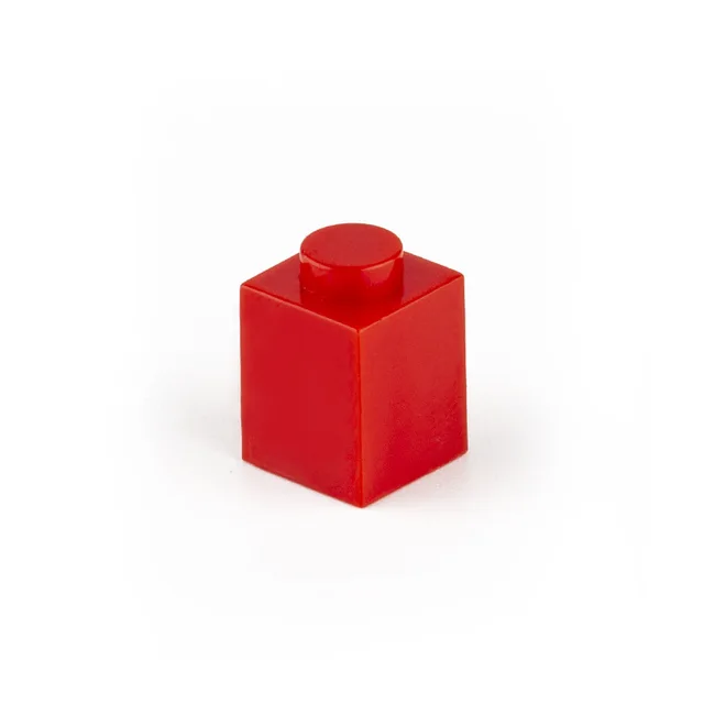 50pcs Small Particle 3005 High Brick 1x1 Building Block Parts DIY Blocks Compatible with Creative Gift Castle Toys red