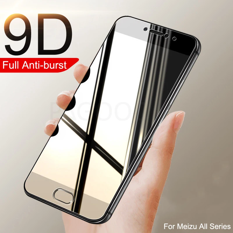 

9D Full Cover Tempered Glass For Meizu M6 Note M5 Note M3 Note Pro 7 Plus M3S M3E M5 M5S M5C M6 M6T Phone Protective Glass Film