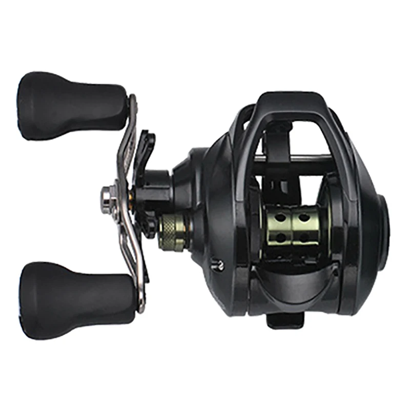 Lizard Bait Casting Reel Double Brake Fishing Reel 19+1Bb Fishing Gear Water Drop Wheel 7.0:1 Ratio Baitcasting Lure Reel(Left