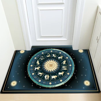 

Europe Retro Style Flannel Print Carpet Area Rug For Bedroom Livingroom Kitchen Baths Mat Door Mat Anti-Slip Home Carpet R3419