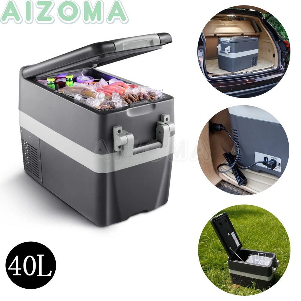 60w 12v/24v Protable Car Refrigerator w/ AC adapter 100 240v Car Fridge  Compressor Cooler Home Car Outdoor Cooling Freezer Box|Covers & Ornamental  Mouldings| - AliExpress