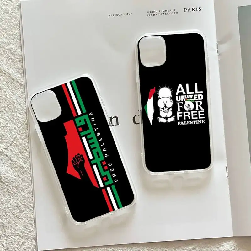 Palestinian Map Arabic Phone Case For Iphone 6 7 8 Plus X Xs Max Xr 11 12 Mini Pro Max Se Tpu Transparent Soft Cover Phone Case Covers Aliexpress