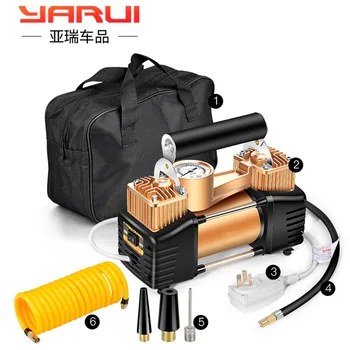 

220V Double-Cylinder Inflatable Pumps High-Pressure Car Tire Inflatable Inflator tire pump tire inflator car air pump