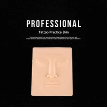 10Pcs Silicone Permanent Eyebrow Eyeliner Lips Beginner Set Practice Leather 3D Simulation Human Skin Fake Tattoo Practice Hand