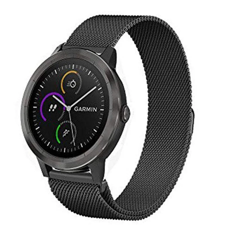 Сменный ремешок для смарт-часов Garmin Vivoactive 3 Нержавеющая сталь браслетный ремешок для часов для Garmin Vivoactive3/samsung Galaxy Активный 42 мм