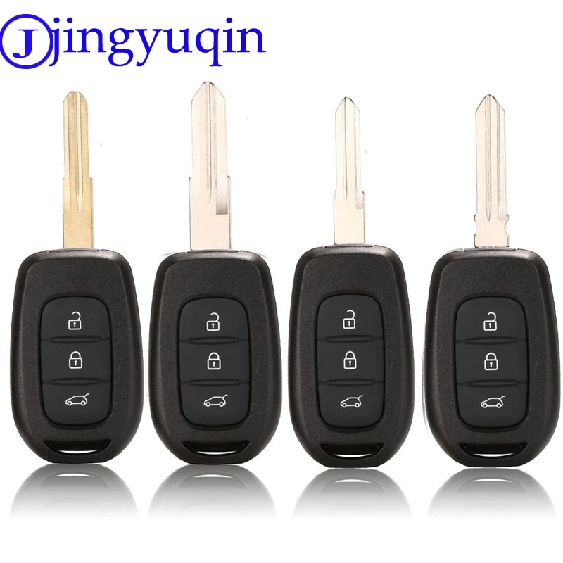 Jingyuqin 3 кнопки дистанционного ключа автомобиля оболочки для Renault Sandero Dacia Logan Lodgy Dokker Duster