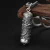 Real silver Dragon Pendant S925 Pure Silver chinese style dragon design pendant Gawu box Pendant men women ► Photo 1/6