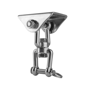 

360° Hammock Chair Hanging Kit Ceiling Mount Spring Snap Swivel Hooks Hardware Patio & Garden Furniture