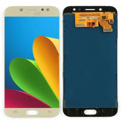 Golden ЖК-дисплей для телефона с сенсорным экраном дигитайзер для samsung Galaxy J7 Pro SM-J730F - Цвет: Golden