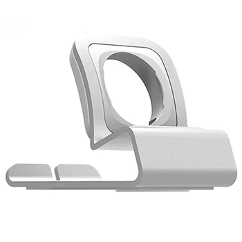 

Top Deals Aluminum Charger Stand Holder For Apple Watch Bracket Charging Cradle Stand For Apple Watch Smart Watch Holder-Silver