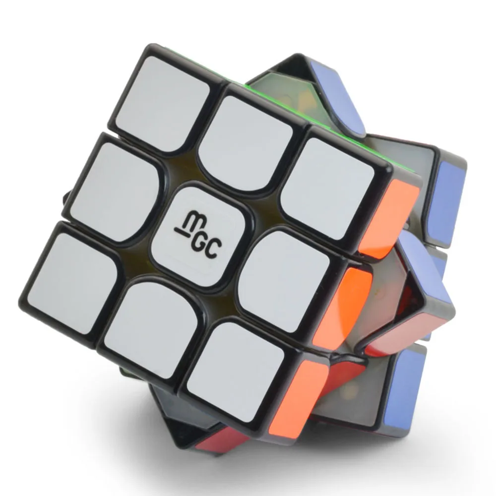 Yongjun MGC V1 3x3x3 Магнитный куб черный магический куб головоломка для начинающих Интеллектуальный Магический кубик игрушки для детей