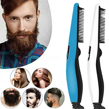 

1Pc Multifunctional Hair Comb Beard Straightener Styling Combs Electric Hair Straighten Straightening Brush Quick Hairs Styler