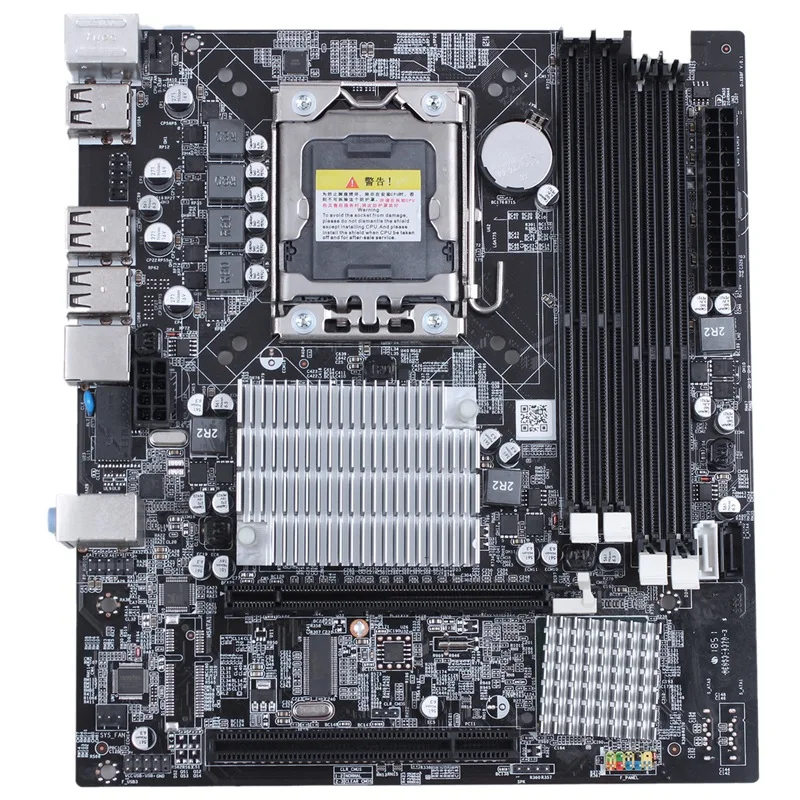 

X58 Desktop Motherboard Lga 1366 4-Channels Ddr3 32Gb Ram Mainboard For Intel E5520/L5520 X5650 Core I7