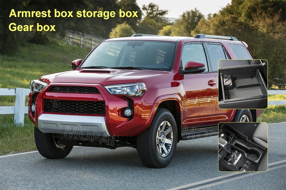MOPAI средства ухода для Toyota 4runner 2010+ ящик для хранения в подлокотнике автомобиля Шестерни переключения Органайзер аксессуары для Toyota 4runner
