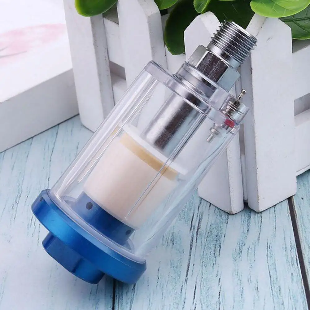 

Interface G 1/4" Blue Pro Mini in Line Air Filter Moisture For Paintwork Guns Spray Trap Water I6Q1