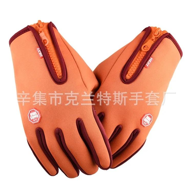 Полный сенсорный экран мотоциклетные перчатки ветрозащитные мужские и женские водонепроницаемые перчатки на молнии студенческие сохраняющие тепло альпинистские лыжные