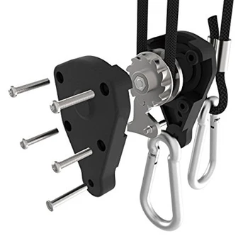 

150lbs Adjustable Ratchet Rope Ratchet Hanging Kit For Hydroponic/Grow Tent
