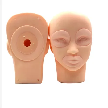 

Detachable silicone tattoo products model head model eyelash eyebrow lip training dummy training model crew head