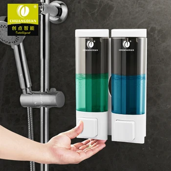 

Bathroom Shower Room Wall Mount Pump Foam Spray Lotion Drop Liquid Soap Container Dispenser Shampoo Box 130x53x198mm