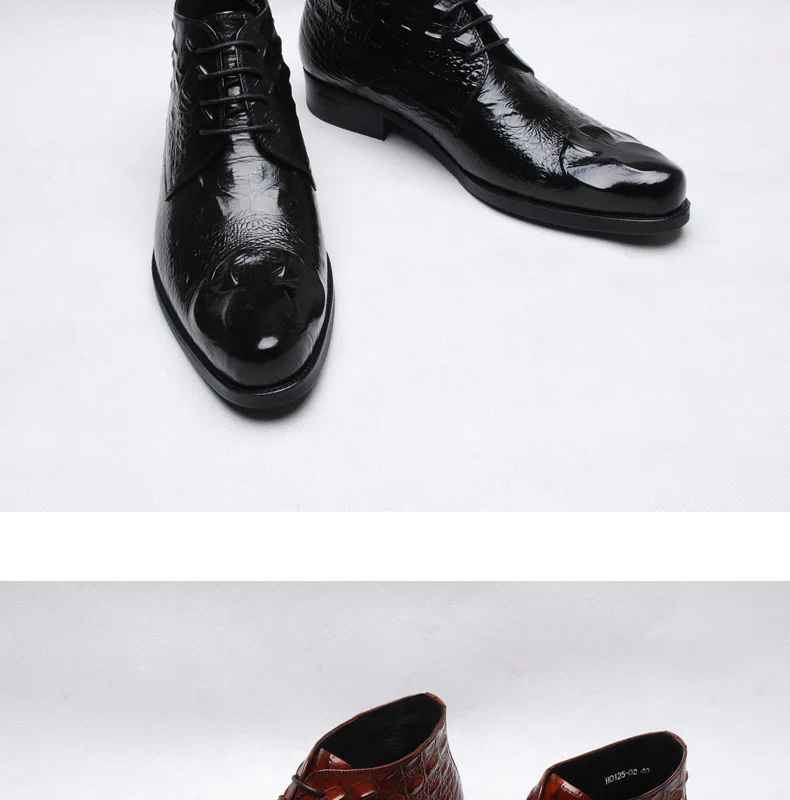 Высококачественные кожаные Мужские модельные ботинки с острым носком; сезон осень-зима; водонепроницаемые ботильоны; сапоги для верховой езды; уличные рабочие ботинки