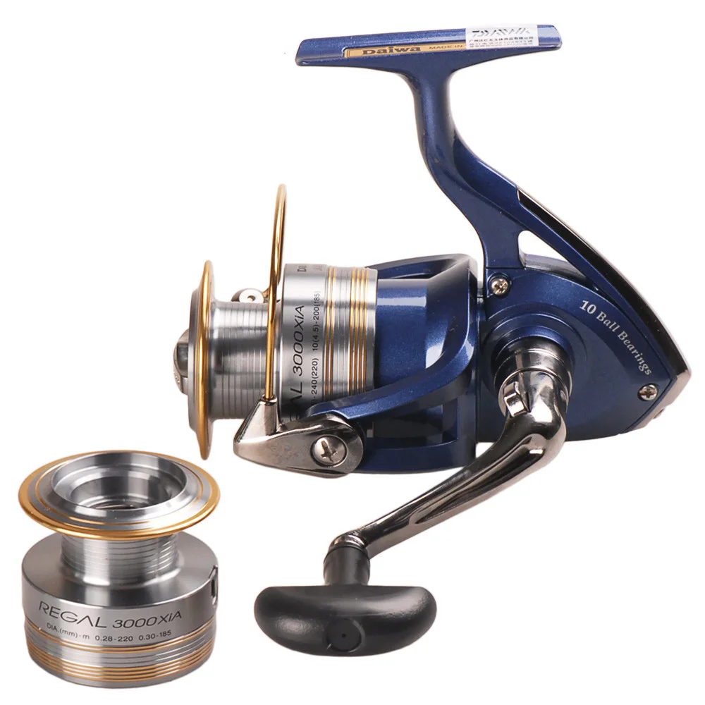 

Original Spinning Fishing Reel REGAL XIA DAIWA 10BB Two Metal Spool Saltwater Lure Reels Speed Ratio 5.3:1 Fishing Reel Tackle