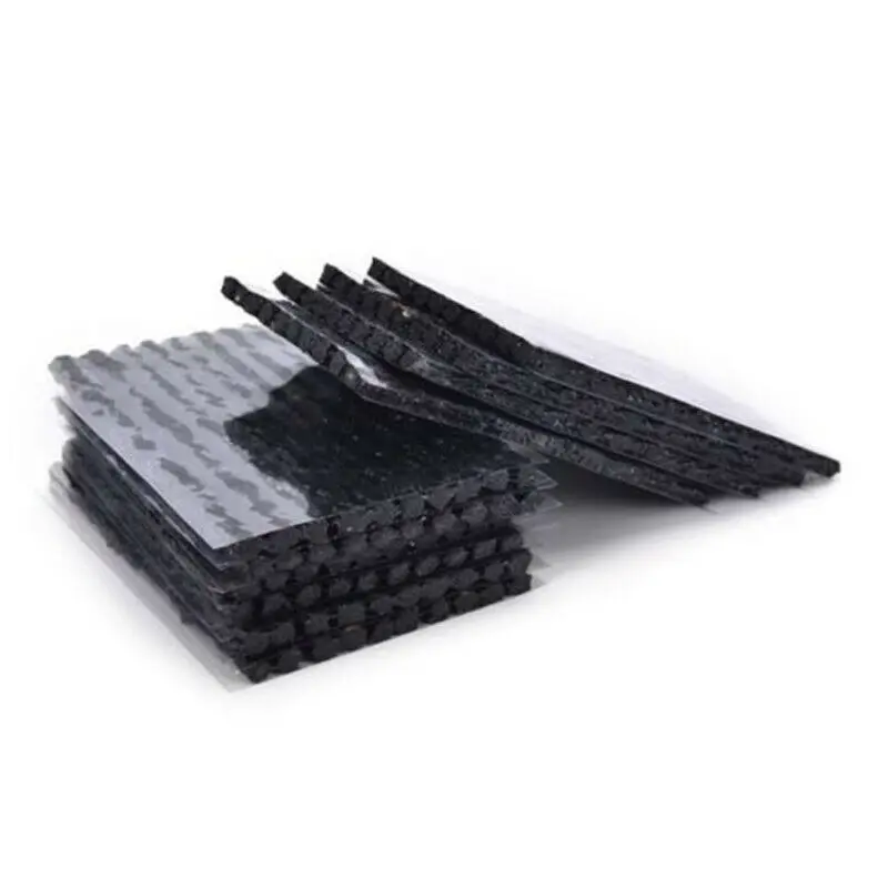 

50pcs 100Pcs Stirring Glue Tyre Puncture Emergency Repairing Rubber Strips For Auto Car Motorcycle Tubeless Tire Repair Strips