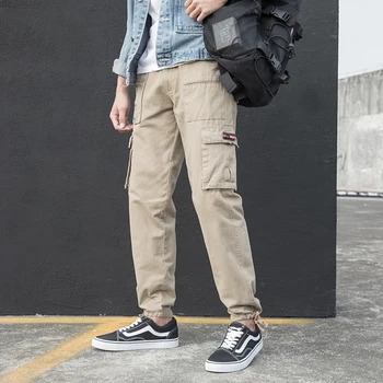 

Men'S Cargo Pants Tactical Male Overalls Training Combat Army Military Men Pant Many Multi-Pocket Side Designer Woodland Camo