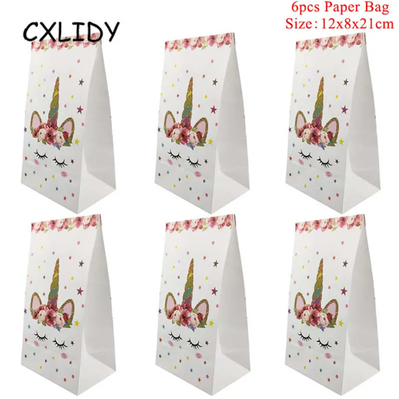Rainbow Unicorn Cupcake Wrappers Cake Topper Happy Birthday Party Cake Decorations Kids Baby Shower Unicorn Party Supplies GM001 (33)