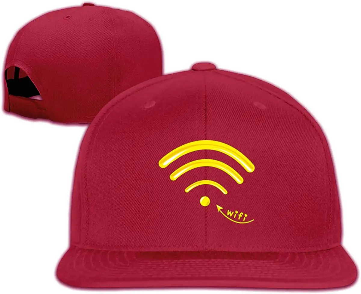 Tsdfcмужская и женская спортивная Wi-Fi кабель дизайн плоские шапки Регулируемый унисекс Темно-красный