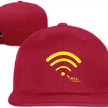 Tsdfcмужская и женская спортивная Wi-Fi кабель дизайн плоские шапки Регулируемый унисекс Темно-красный