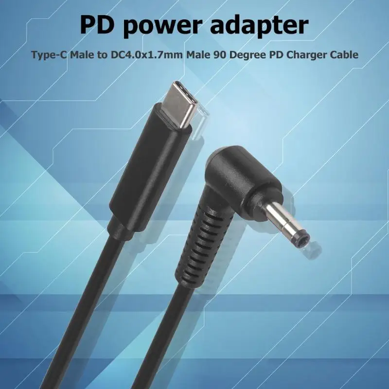 1,5 m 4.9ft type-C штекер DC4.0x1.7mm 90 градусов зарядка PD кабель для Asus поддержка прямой доставки