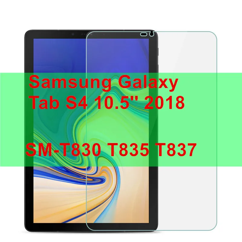 С уровнем твердости 9H закаленное Стекло для Samsung Galaxy Tab S6 10,5 Экран протектор для Samsung Galaxy Tab S5E S4 S3 S2 S T830 T835 T720 T710 - Цвет: Tab S4 10.5 2018